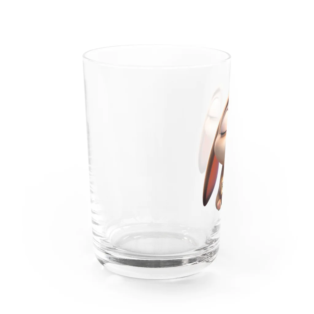 ヨダレ屋のよだれうさぎのリリー Water Glass :left