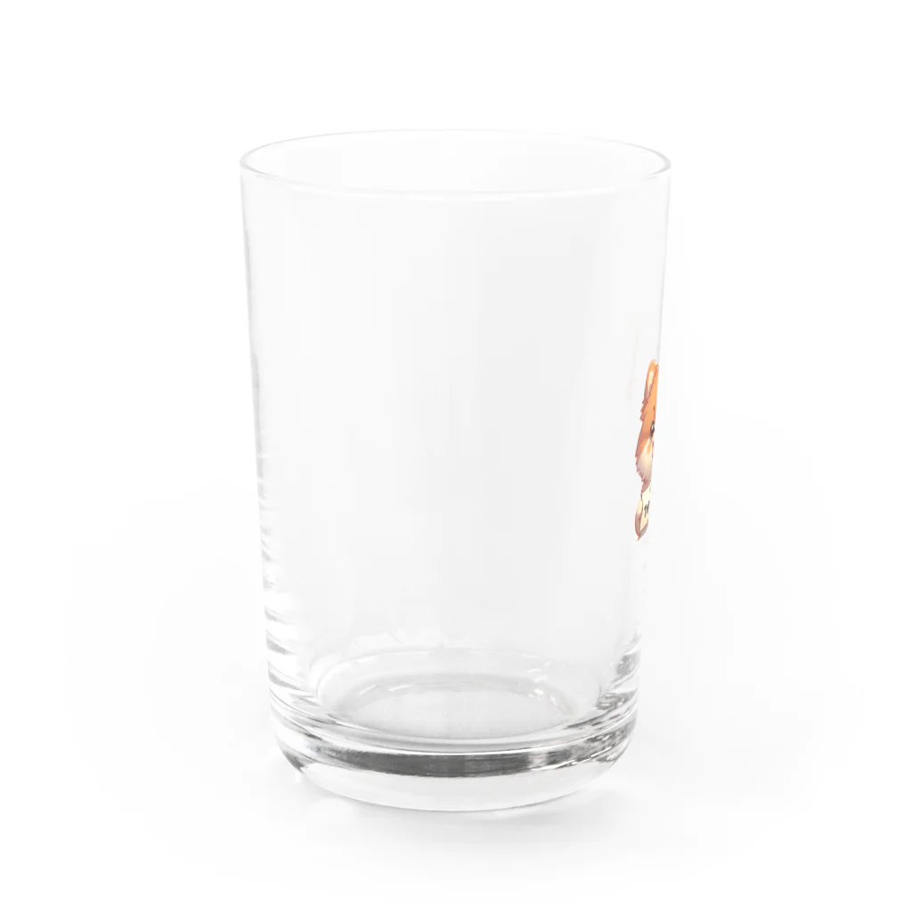 ぷるぱらの【ぽめちい】シリーズ （Thanks バージョン） Water Glass :left