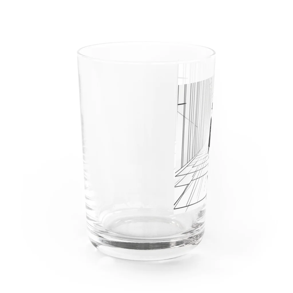 tanukidaifukuの歩く人 Water Glass :left