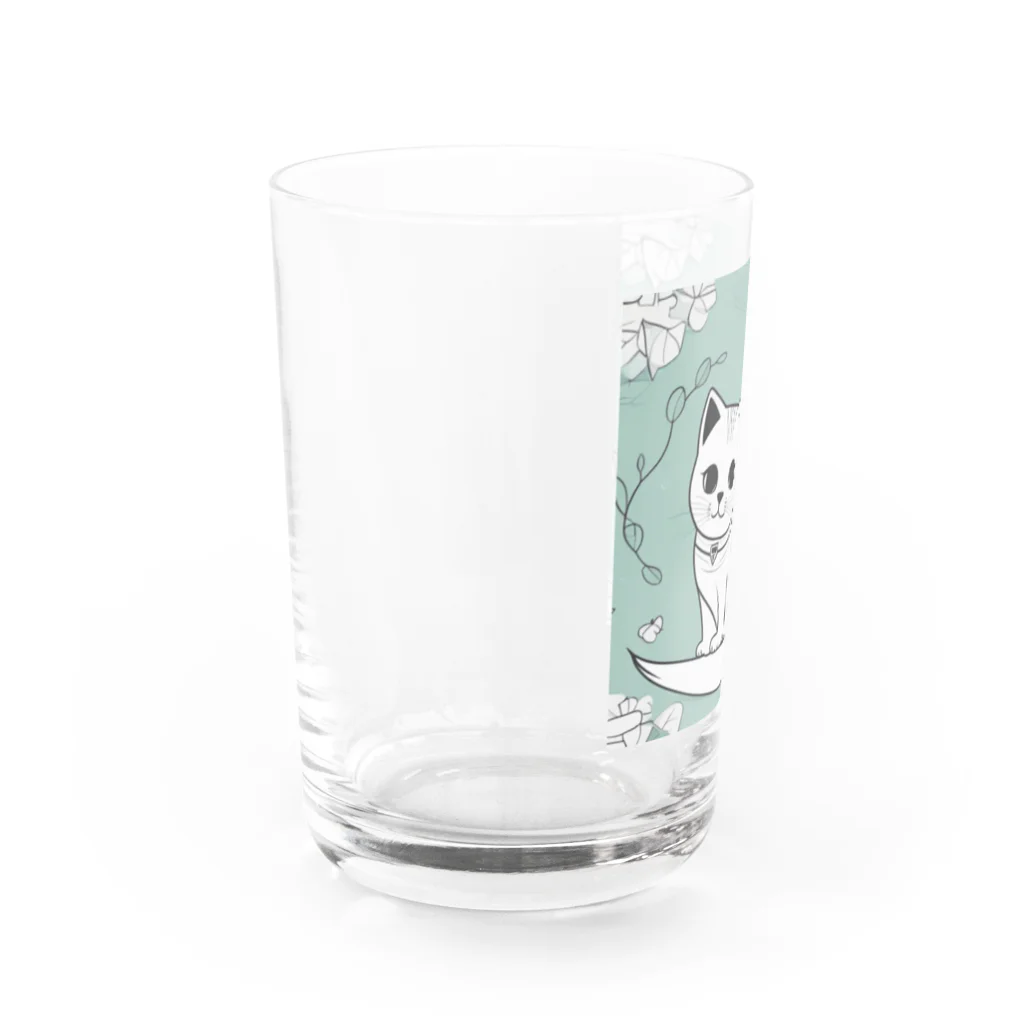 どうぶつやのブリティッシュショートヘア Water Glass :left