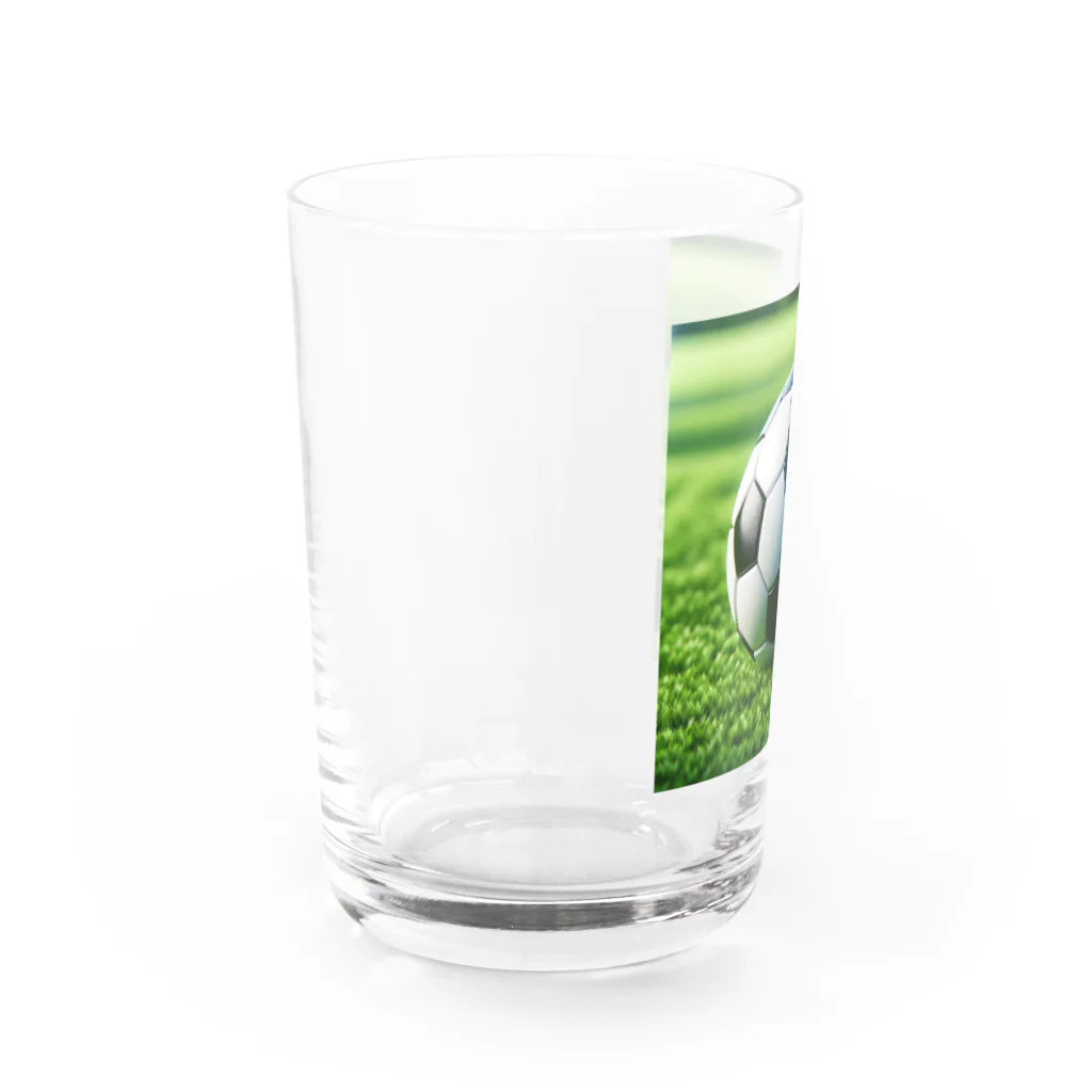 jmjmjmのサッカー好きな家族や友達にプレゼントしよう！ Water Glass :left