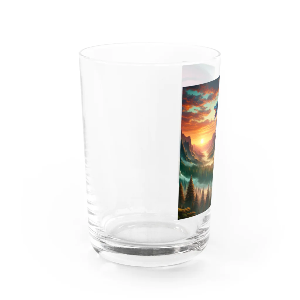 すずらん24の幸運のドラゴン Water Glass :left