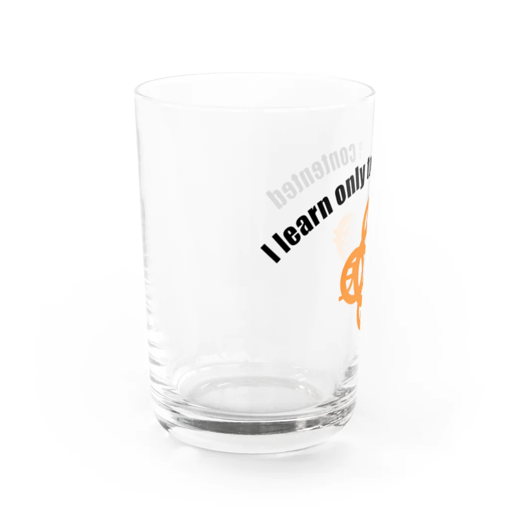 『NG （Niche・Gate）』ニッチゲート-- IN SUZURIの吾唯足知h.t.ショルダーアーチ橙・黒英語 Water Glass :left