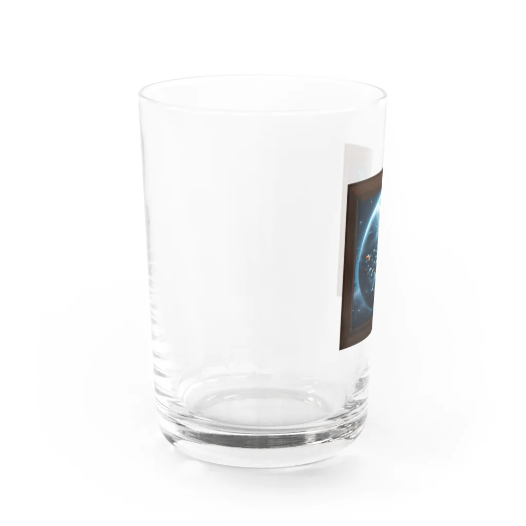 ひよこ豆★堂の月見る魚 Water Glass :left