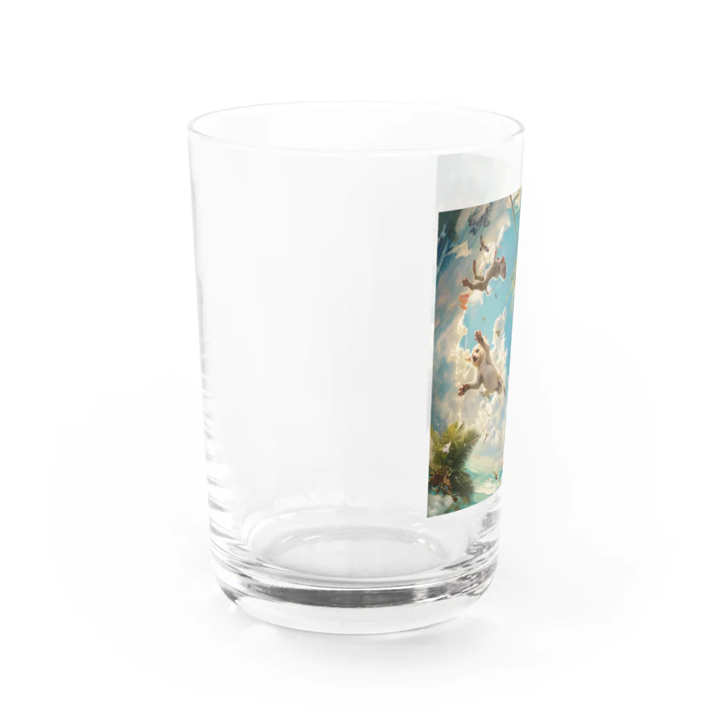 AQUAMETAVERSEのワンちゃんたちのパラダイス アメジスト 2846 Water Glass :left