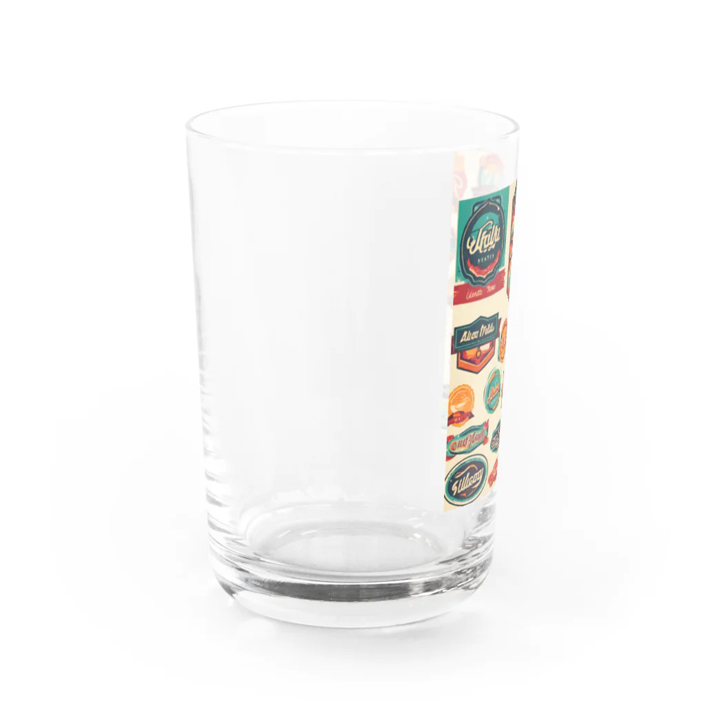 まろまろのレトロ Water Glass :left