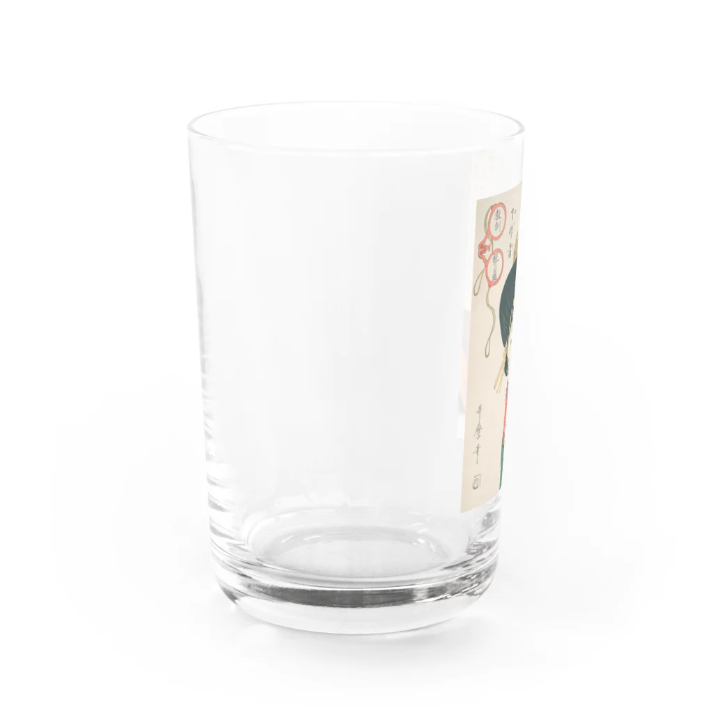 寿めでたや(ukiyoe)の浮世絵：喜多川歌麿_＜教訓親の目鑑＞ Water Glass :left