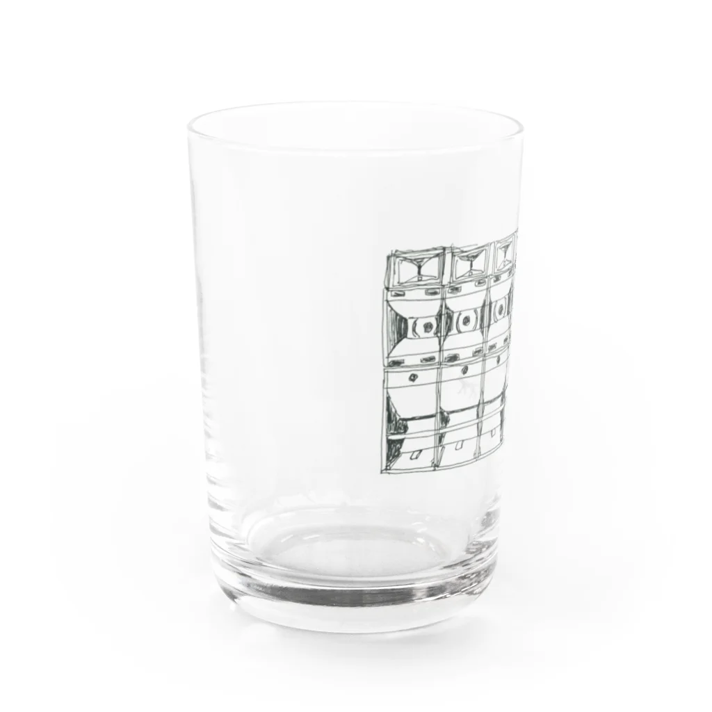 supitaroのスピーカーと猫グラス Water Glass :left
