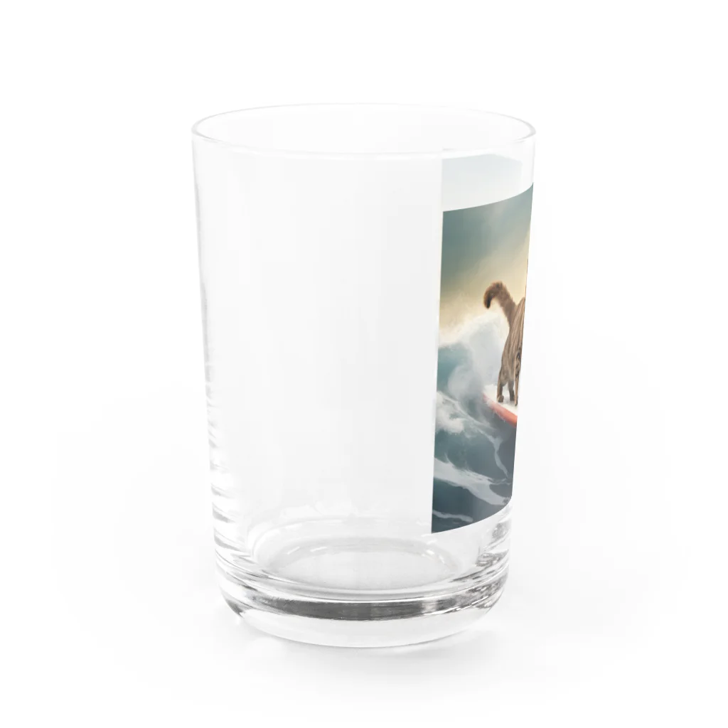 suguru12の波乗りキャット Water Glass :left