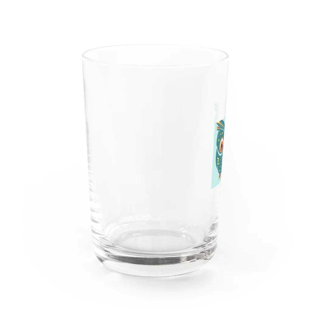 gabliel.のおしゃれなフクロウ Water Glass :left