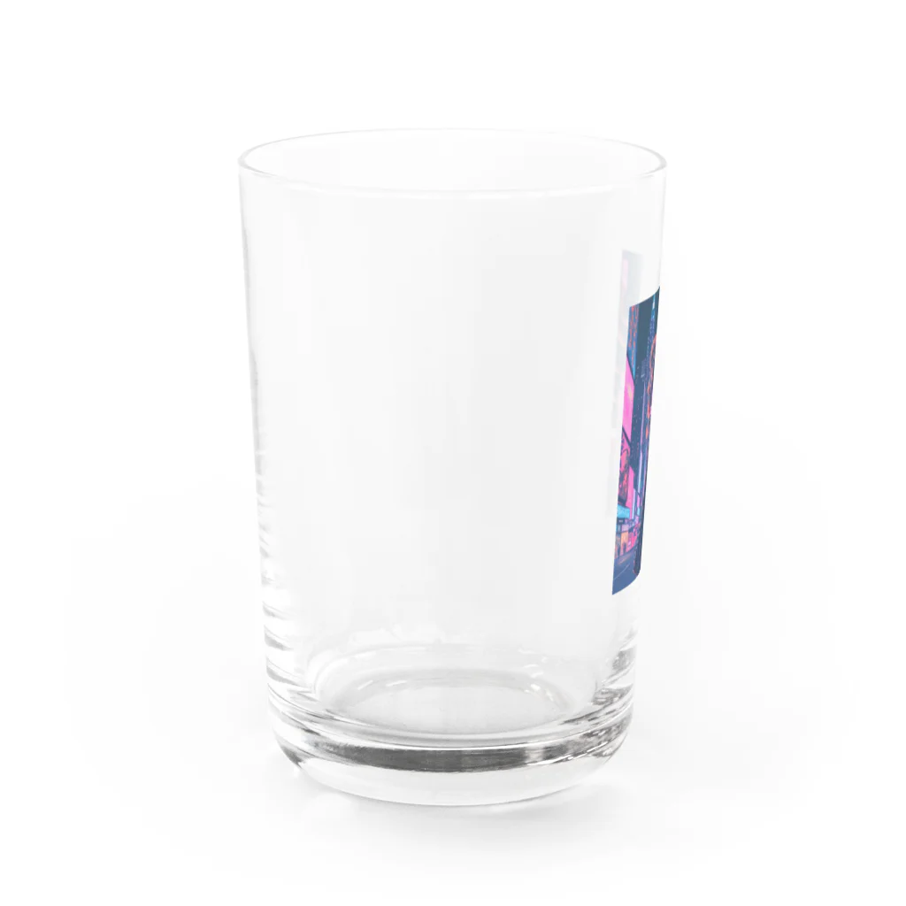 suke-maruruのサイバーガール Water Glass :left