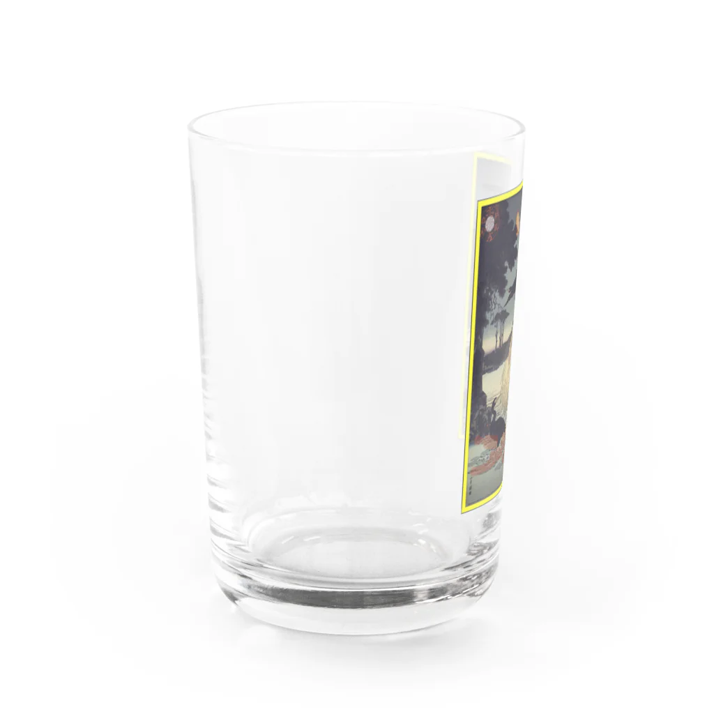 KHD888の3日蓮上人石和河にて鵜飼の迷頑を済度したまふ図 Water Glass :left