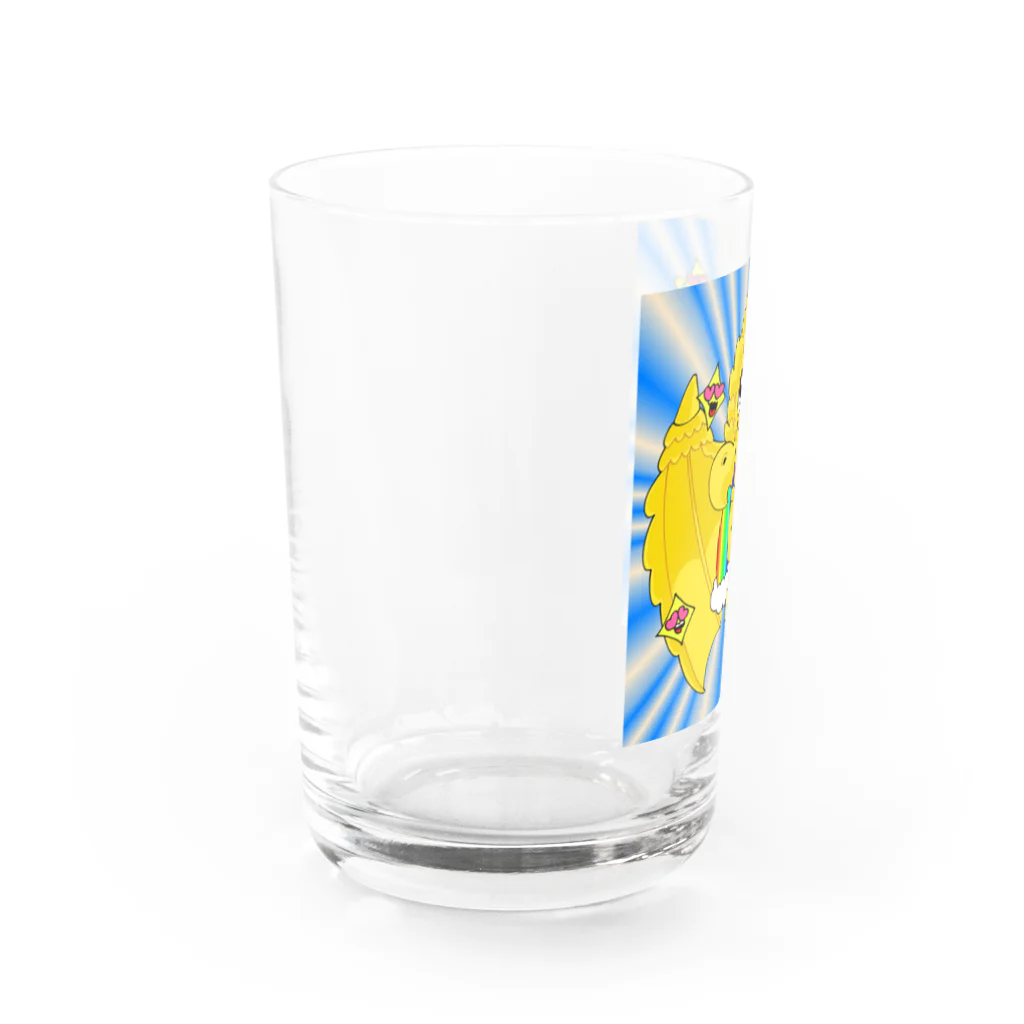 わかめのドラゴン❗️ Water Glass :left