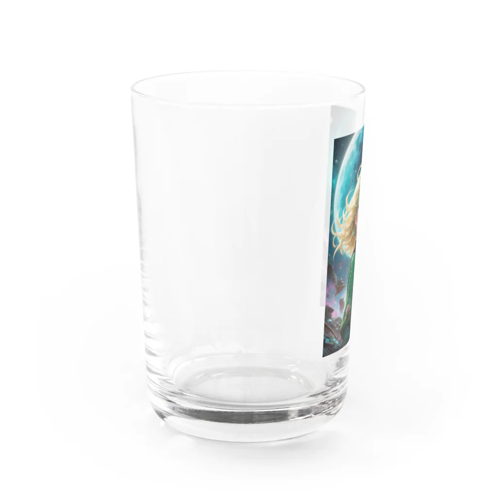 AQUAMETAVERSEの宇宙の凛とした姫 アメジスト 2846 Water Glass :left