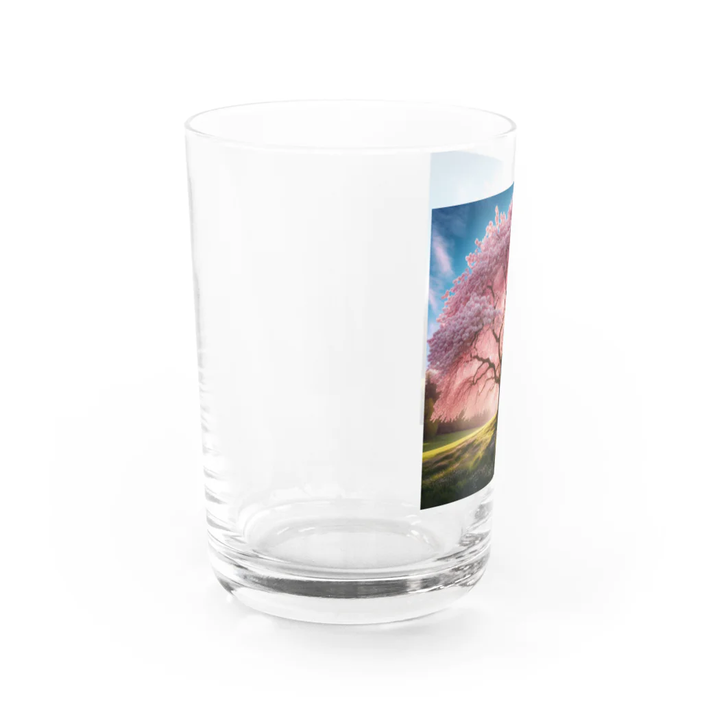 ニコショップの桜の木 Water Glass :left