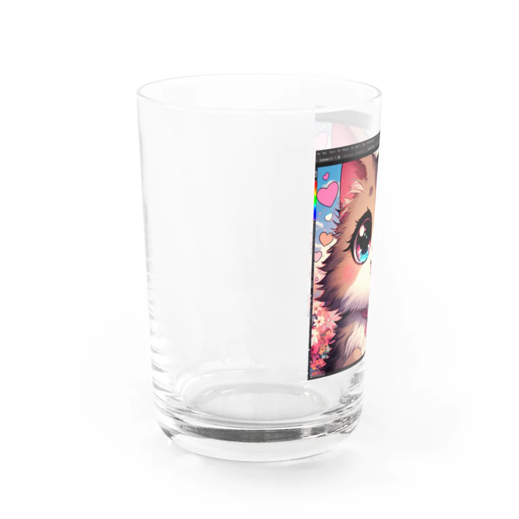 yos-1292583のねこニコばん Water Glass :left