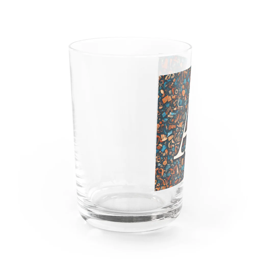 MACOCCHIの一瞬で目を引く！アルファベットの美しい装飾文字 Water Glass :left