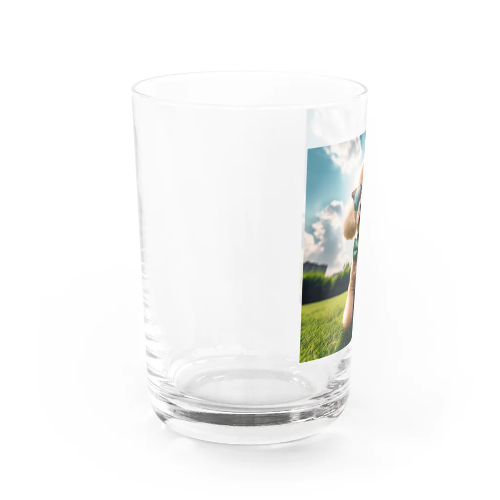 chibita08のグラサンプードル Water Glass :left