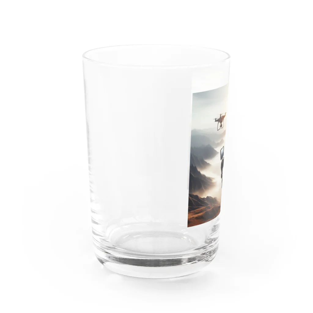 ONE POINTのドローンの自然の偉大さを。 Water Glass :left