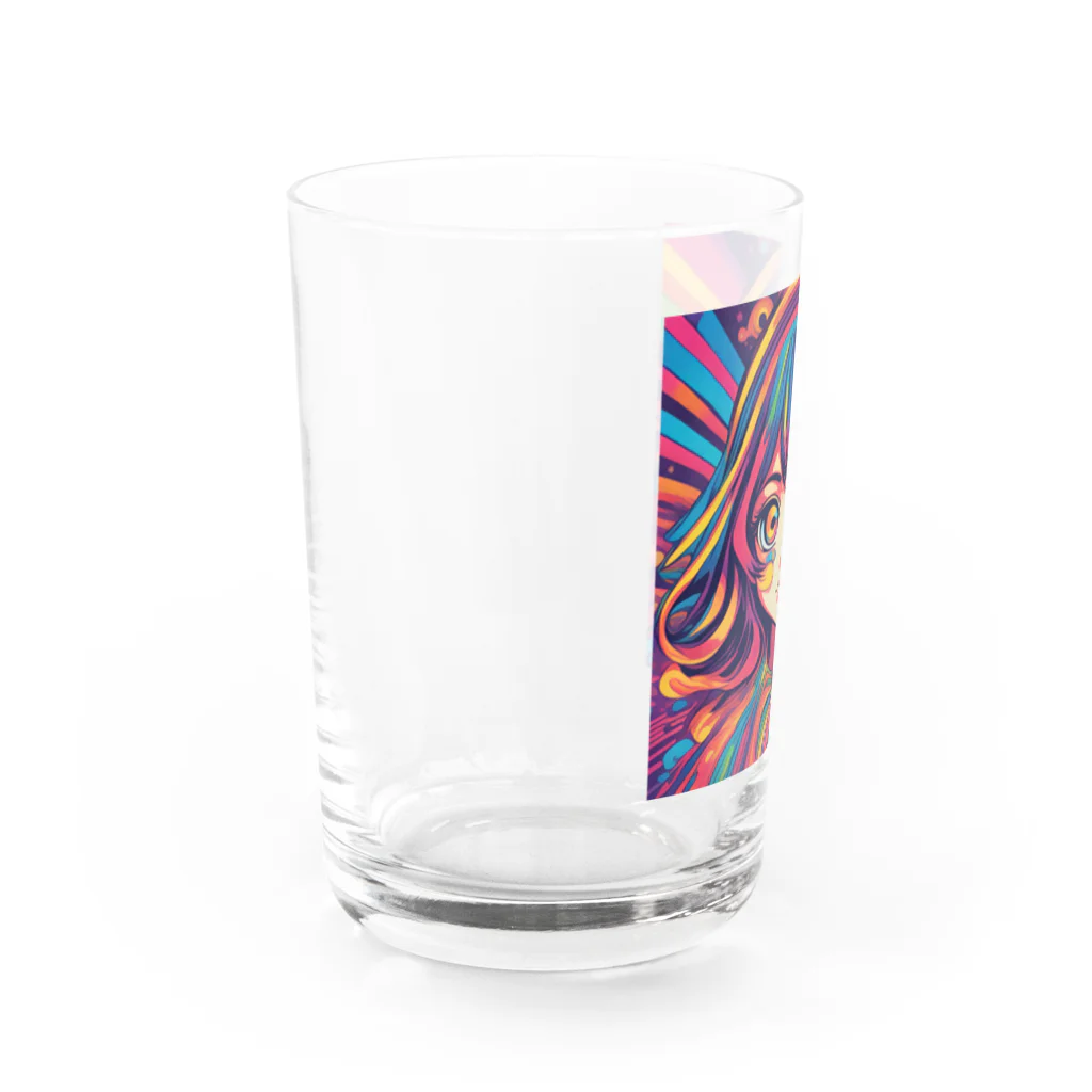 NonsenseCatのサイケ少女 Water Glass :left