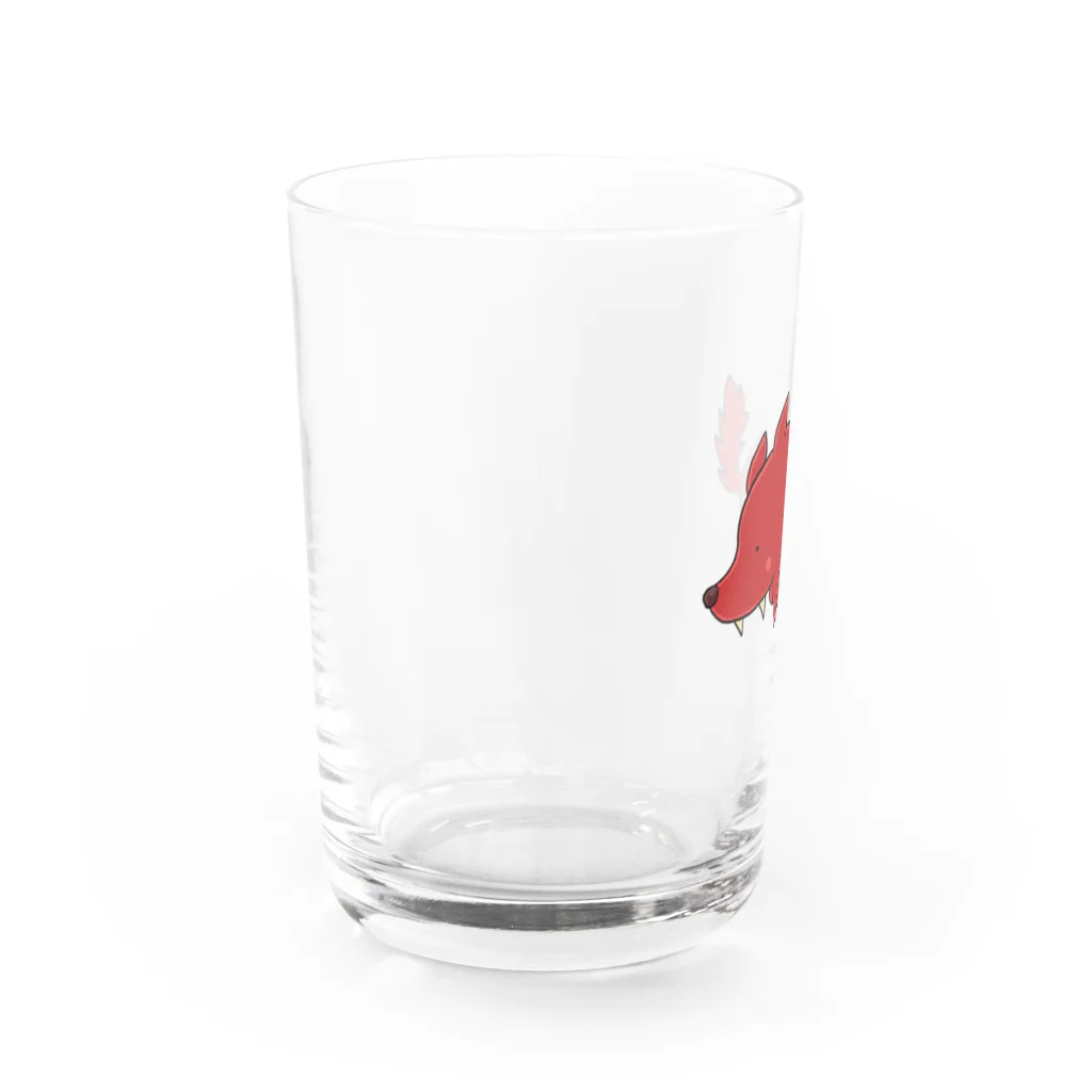 もふもふ堂のジェヴォーダンの獣 Water Glass :left