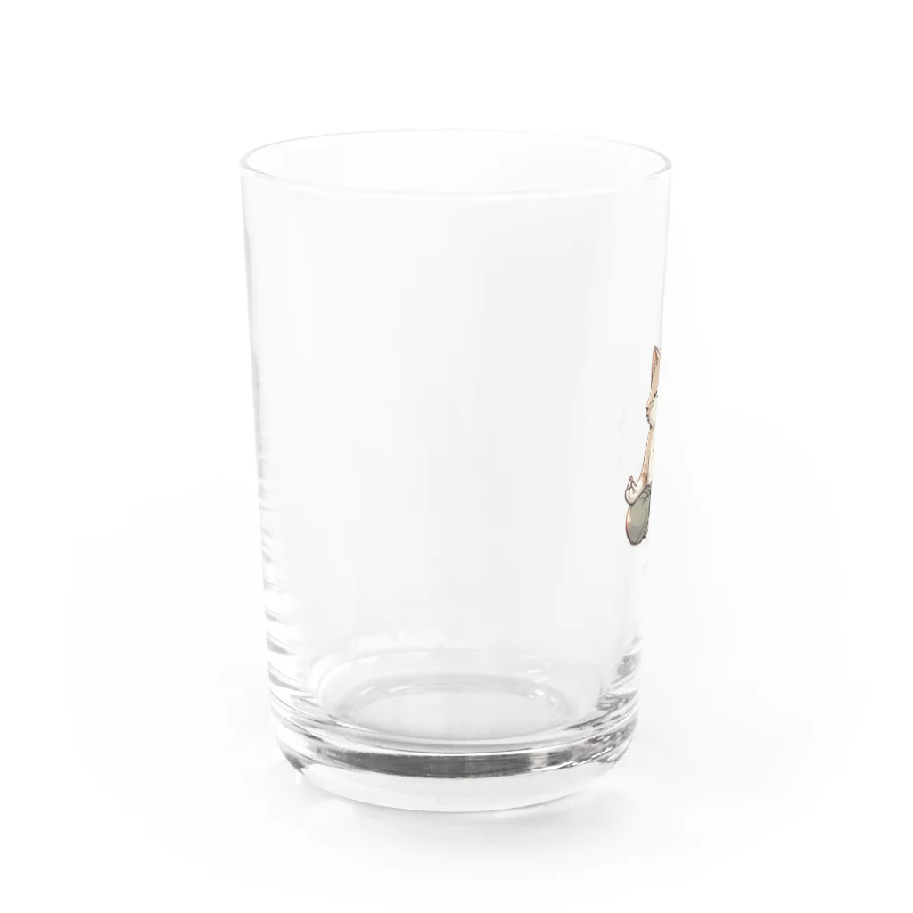 きなこのショップのさとり世代のネコ Water Glass :left