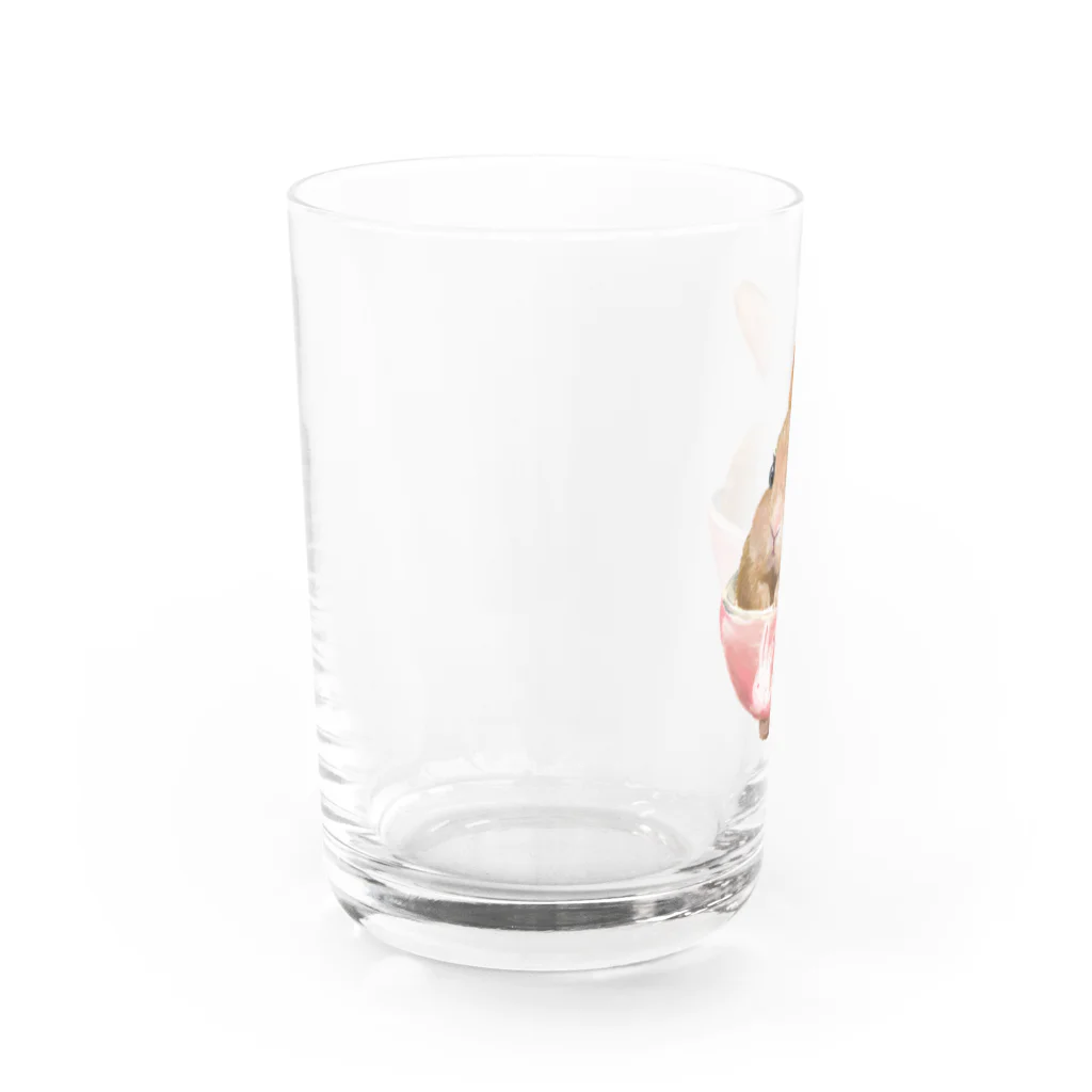 うさぎのうみちゃんねるショップのPets for You作品〜お茶わんうみ（おとなVer.） Water Glass :left