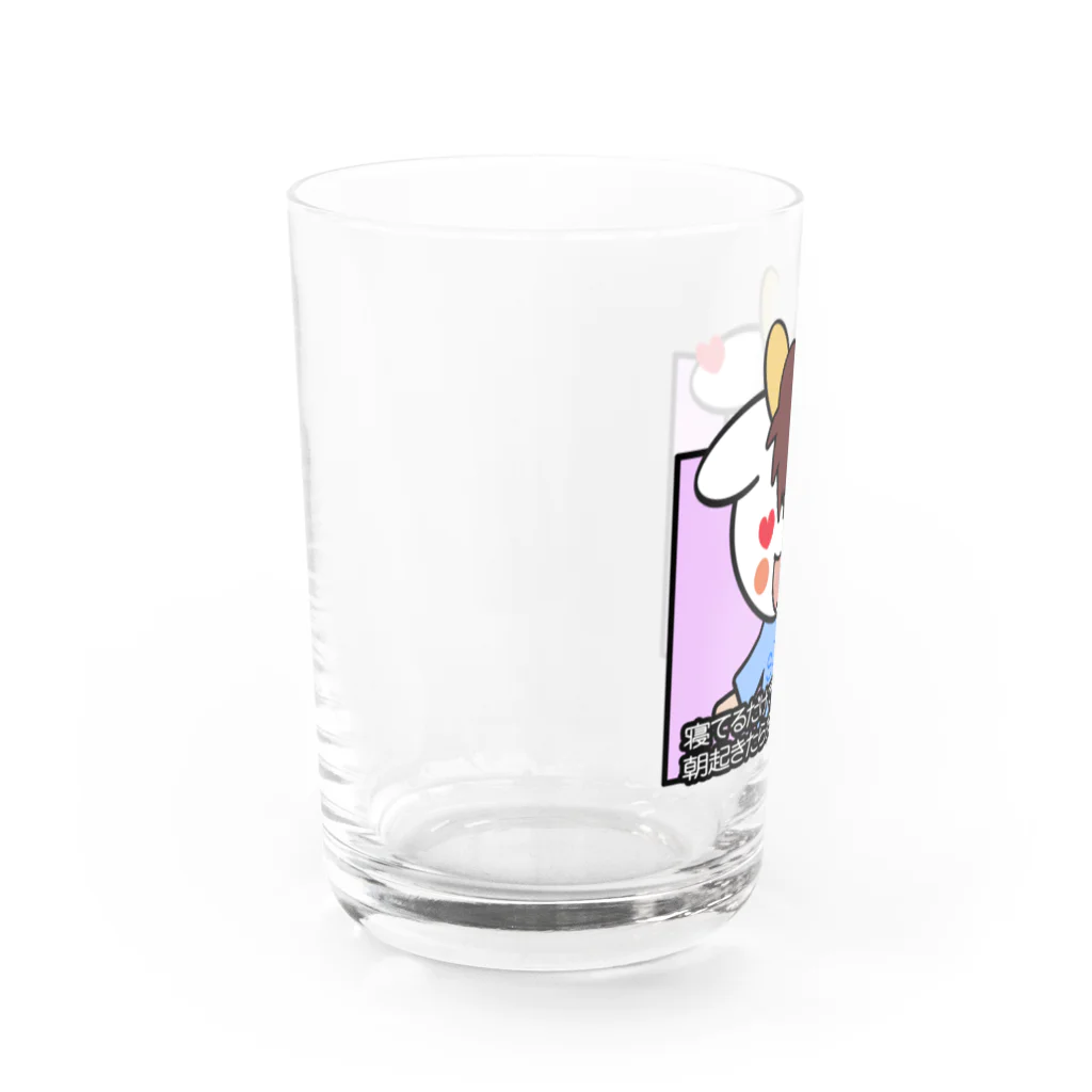 Bunny RingのSOXL 寝ているだけで朝起きたらお金が増えてる Water Glass :left