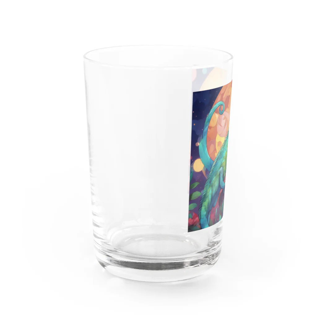 yuko_uの月とカメレオン Water Glass :left