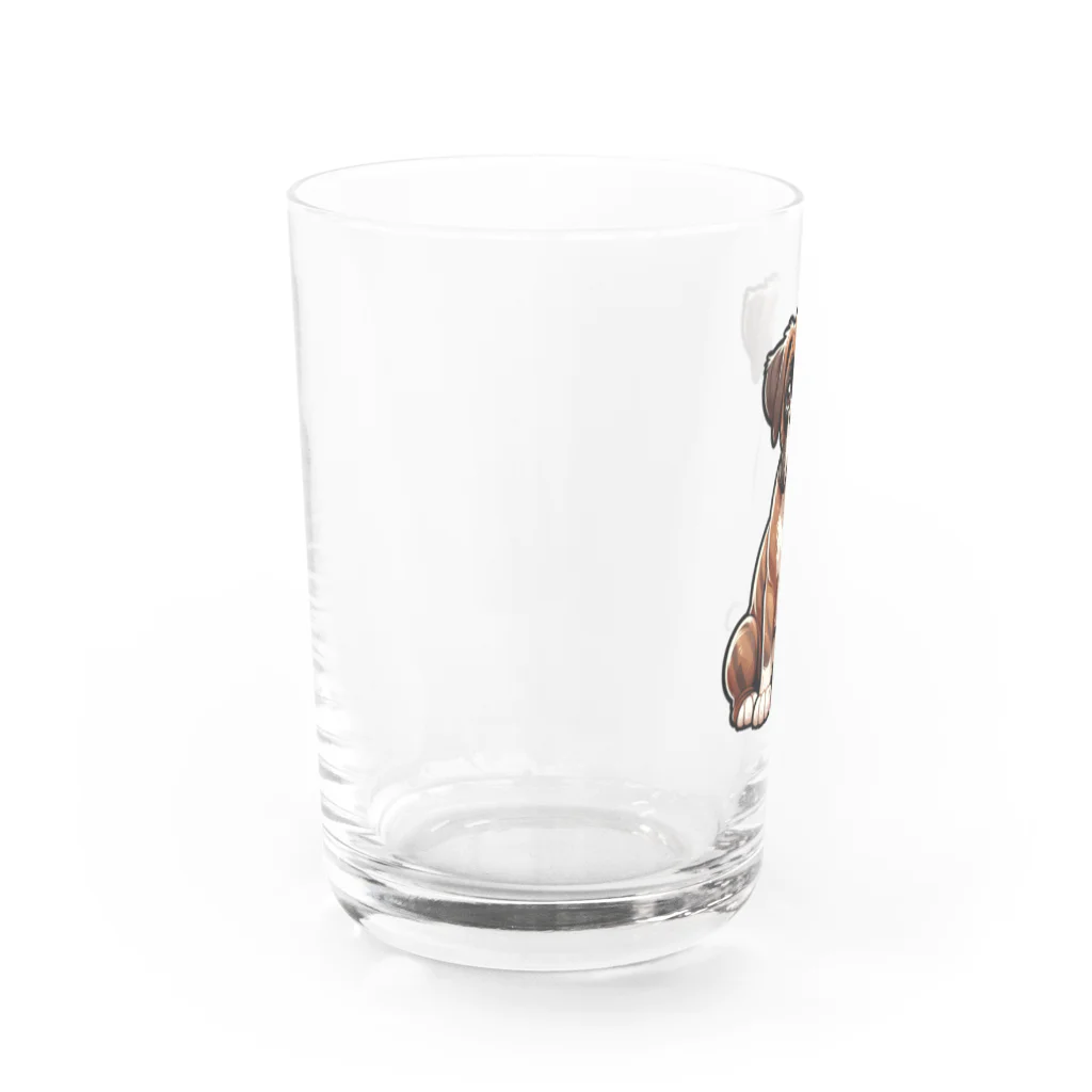 Kawaii あにまるこれくしょんのボクサー【かわいい動物たち】 Water Glass :left