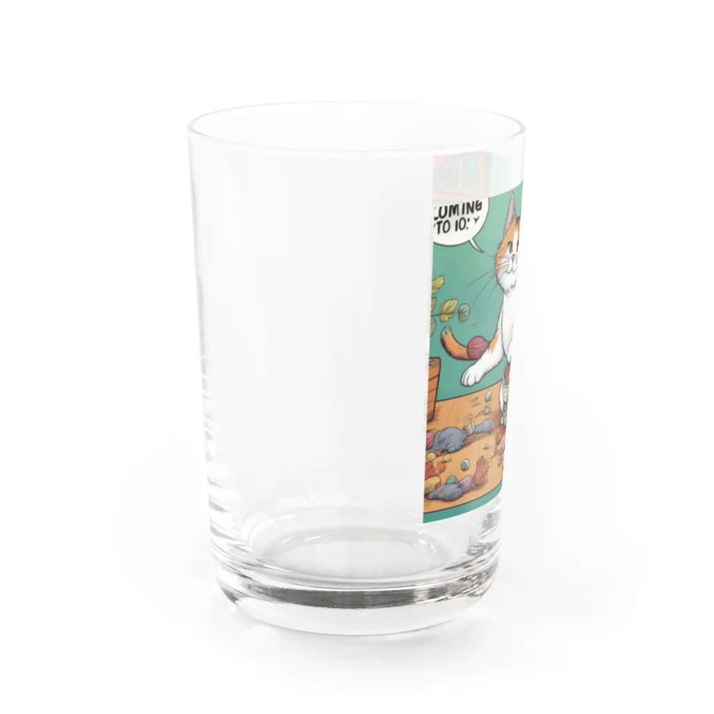 syuvaの遊んでるにゃんこ Water Glass :left