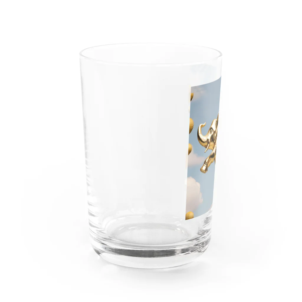 Youji0の空飛ぶ黄金の象 Water Glass :left