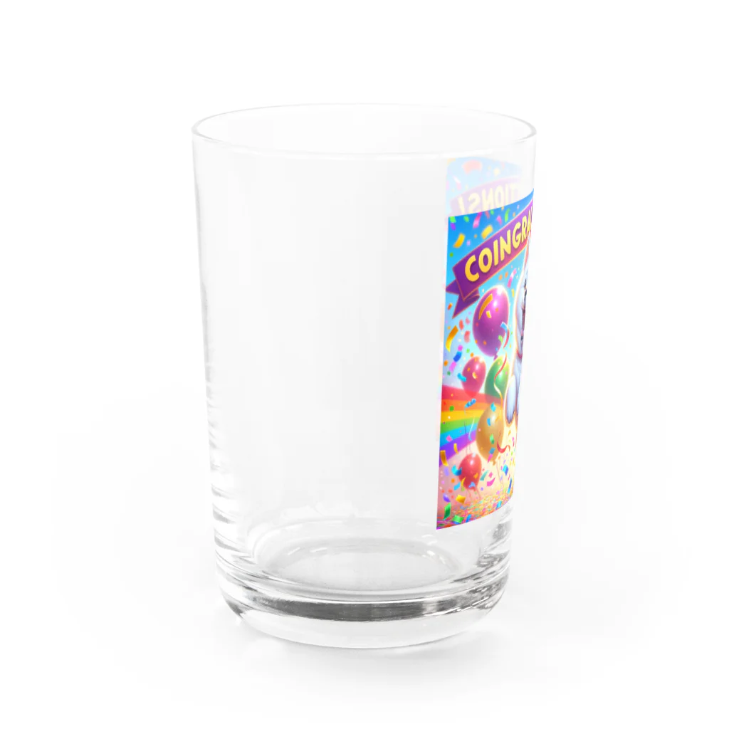 市来の喜ぶ柴犬 Water Glass :left