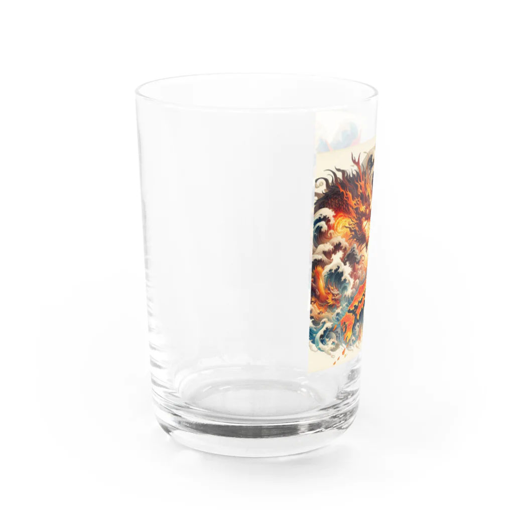 paradiamの激しい風が振る中、ひたむきに突き進む日本の魂。 Water Glass :left