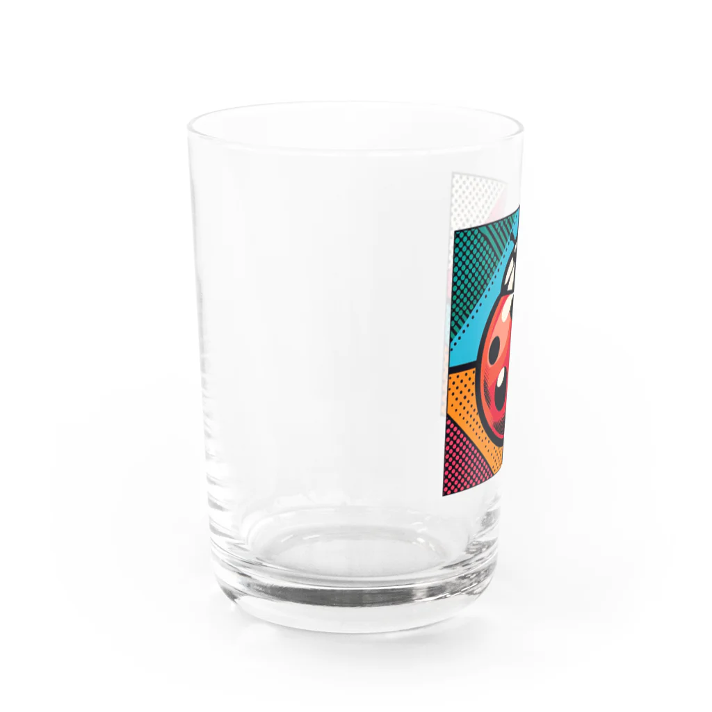 Mushikingのポップなテントウムシ Water Glass :left