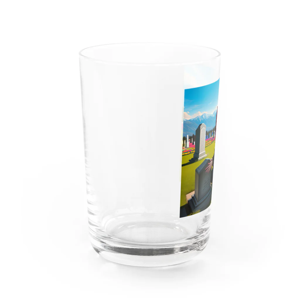 yoogin2345のお墓参りの美女 Water Glass :left