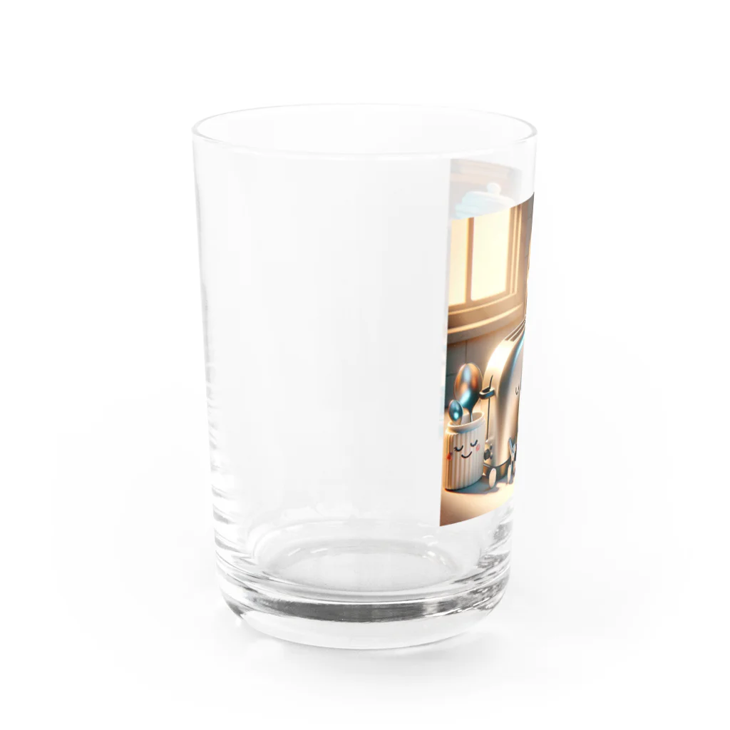 Reo_itemsの日常のアイテムがキュートなキャラクターに変身！ Water Glass :left