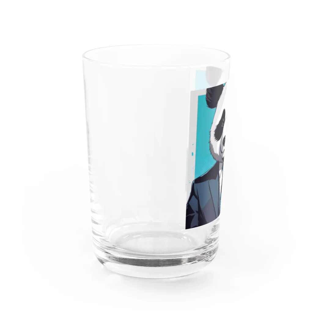 crazypanda2のビジネスパンダ Water Glass :left