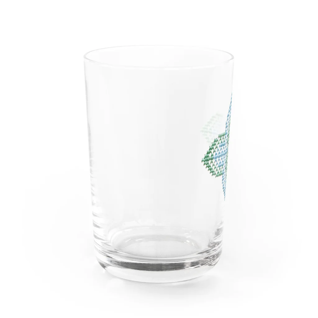 錦花のリフレッシュミント グラス左面