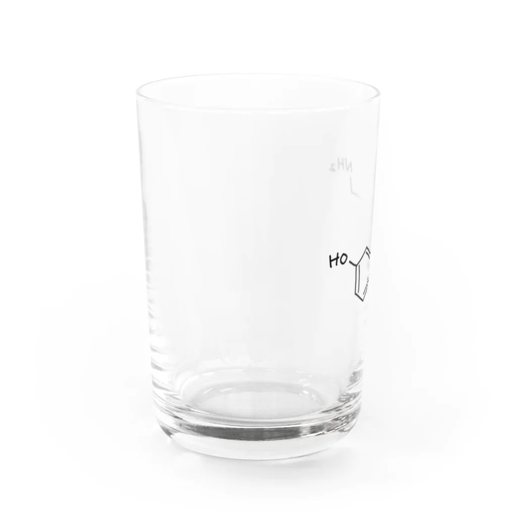 シンプルなケミカルたち。の精神安定 セロトニン（ブラック）Serotonin（Black） Water Glass :left