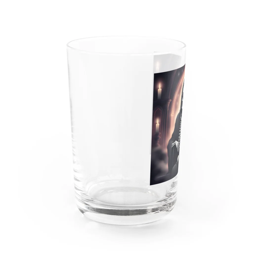 かるるんショップのスケルトン　見えた未来の保証は致し兼ねる Water Glass :left