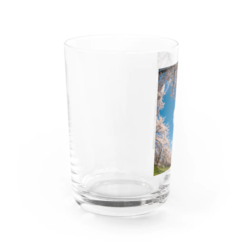 ぱんだまんのダブルハート Water Glass :left