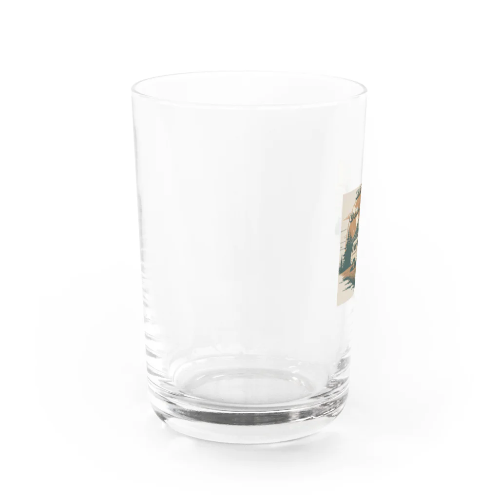 dotmagのレトロなキャンピングカーグッズ Water Glass :left
