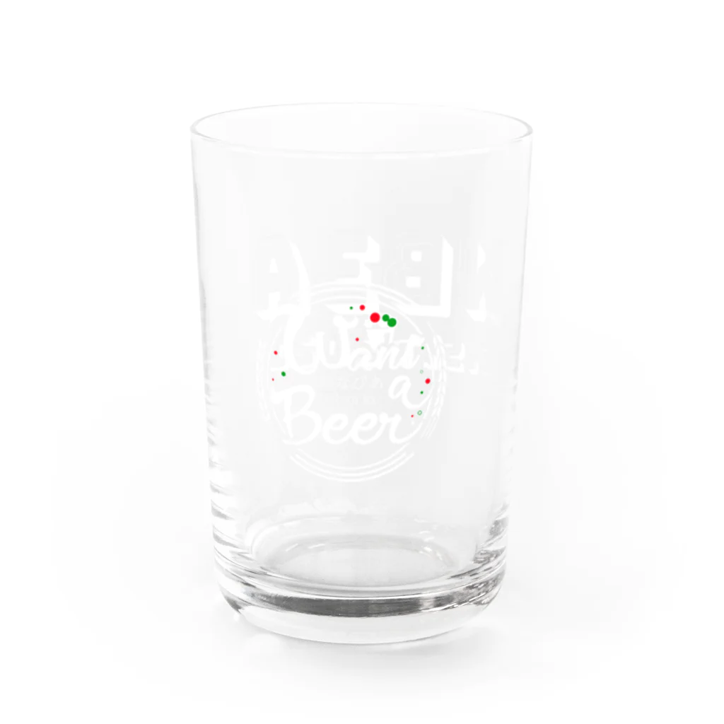 WantaBeerの3周年グラス Water Glass :left