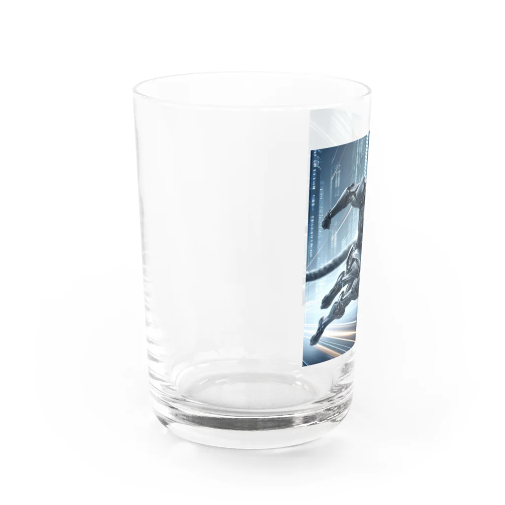 lonely_wolfの閃光を切り裂くチーター・ブレード Water Glass :left