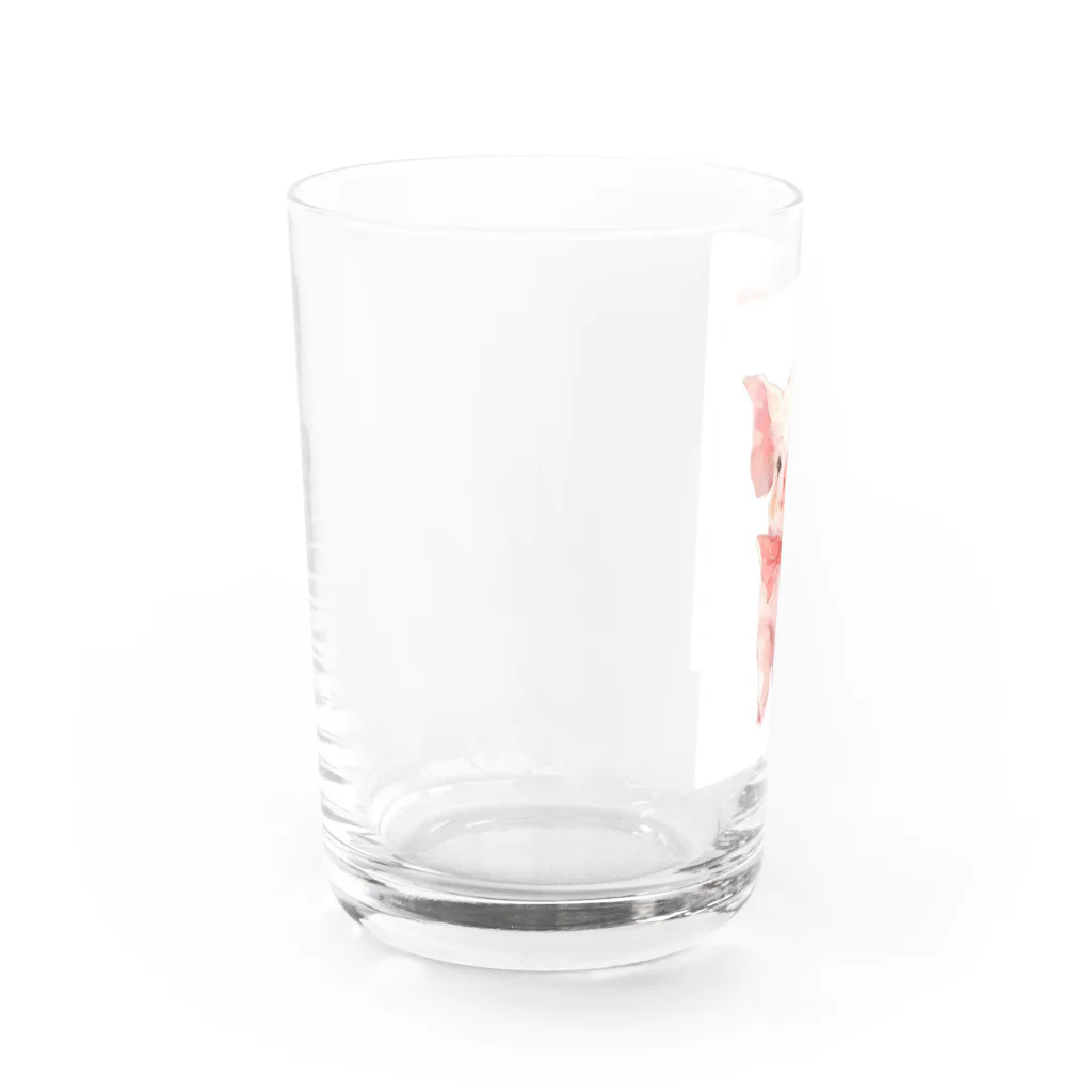 AQUAMETAVERSEのミニ豚　エンジェル717 2065 Water Glass :left