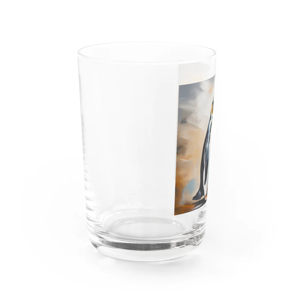 akipen76の卵を温かく見守っているペンギン Water Glass :left