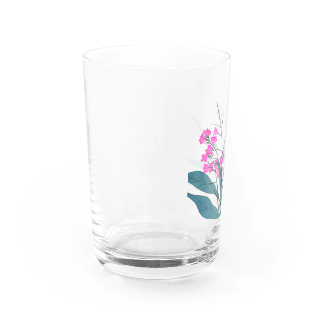 RetrowaveFlowerのRetrowaveFlower-エニシダ- Water Glass :left