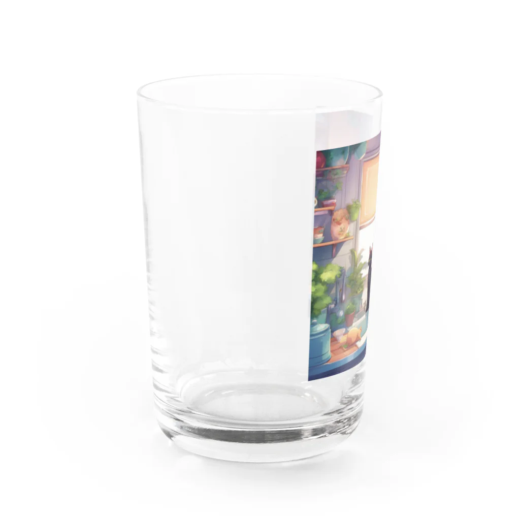 chinenroiのキッチンとねこ Water Glass :left