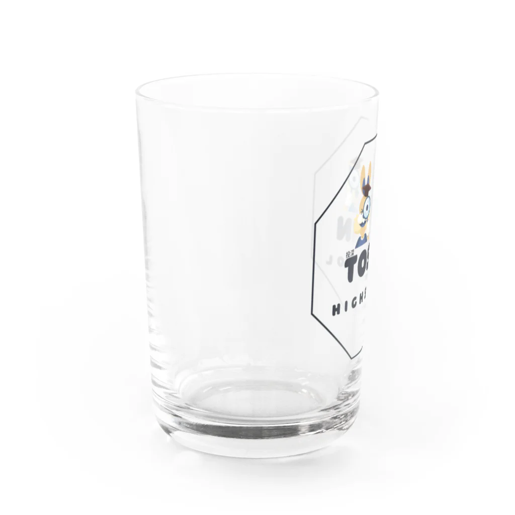 投深ハイスクールのねこ・うさぎ先生コラボグッズ Water Glass :left